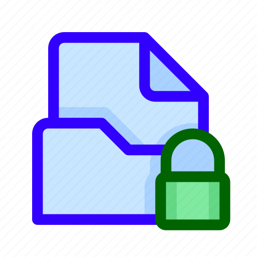 Archive, folder, locked, padlock icon - Download on Iconfinder