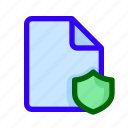 document, file, protected, shield