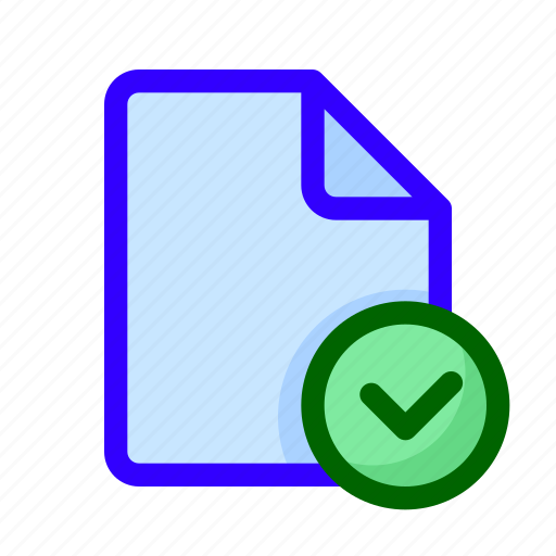 Checked, document, file, verified icon - Download on Iconfinder