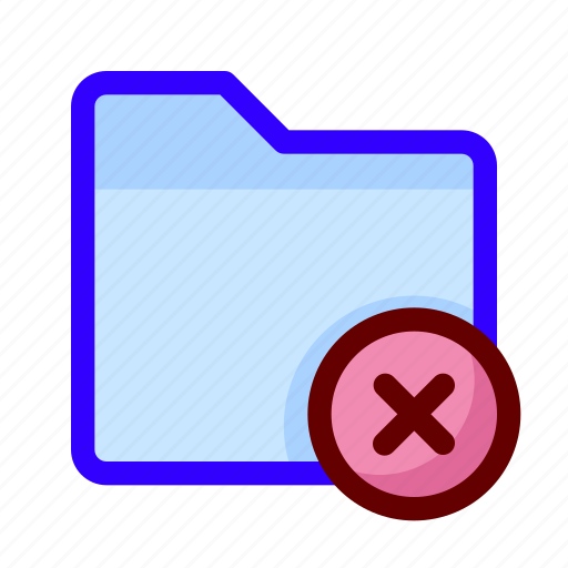 Blocked, error, files, folder icon - Download on Iconfinder