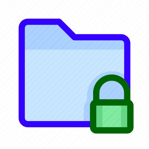Files, folder, locked, padlock icon - Download on Iconfinder