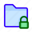 files, folder, locked, padlock 