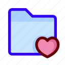 favorite, files, folder, love