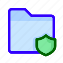 files, folder, protected, shield