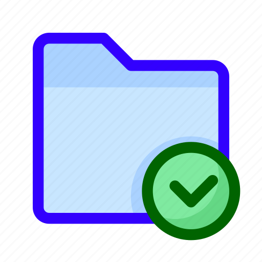 Checked, files, folder, verified icon - Download on Iconfinder