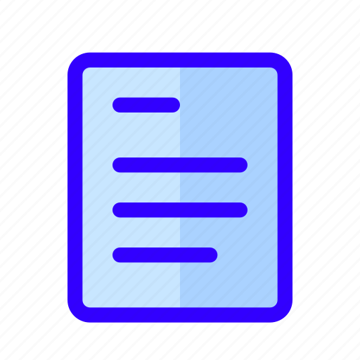 Data, paper, paragraph icon - Download on Iconfinder