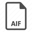aif, audio, document, extension, file, format, media