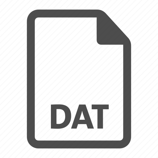 Dat, document, extension, file, format icon - Download on Iconfinder