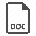 doc, extension, file, format, image, text, word