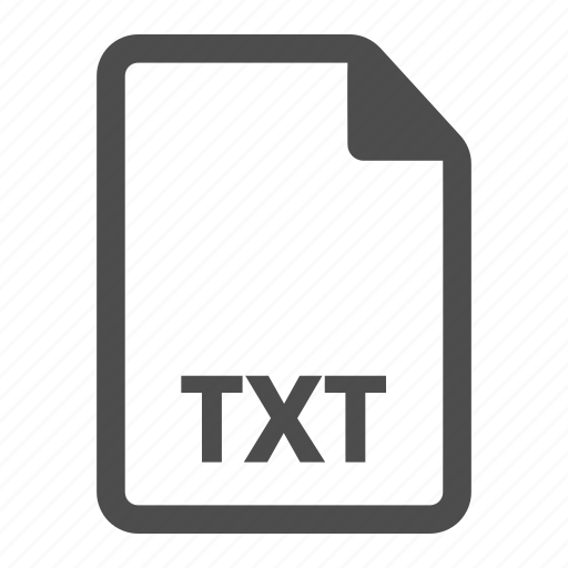 Document, extension, file, format, text, txt icon - Download on Iconfinder
