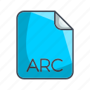 arc, archive file format, extension, file