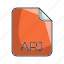 archive file format, arj, extension, file 