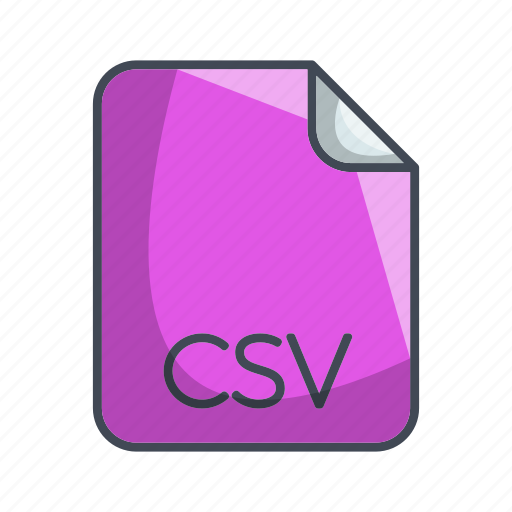Csv, document file format, extension, file icon - Download on Iconfinder