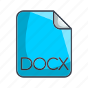 document file format, docx, extension, file
