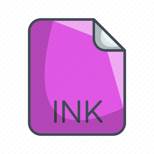Ink, system file format, extension, file icon - Download on Iconfinder