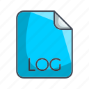 log, system file format, extension, file