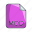 mod, video file format, extension, file 