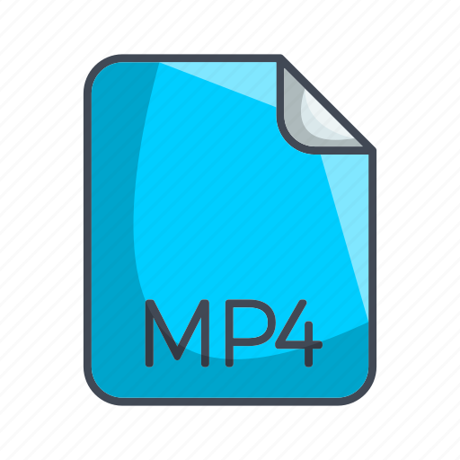 Mp4, video file format icon - Download on Iconfinder