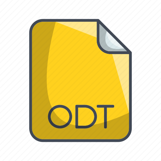 Document file format, odt, extension, file icon - Download on Iconfinder