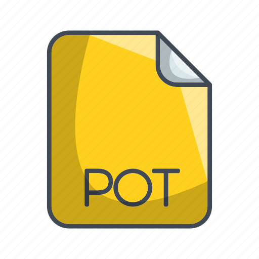 Document file format, pot, extension, file icon - Download on Iconfinder