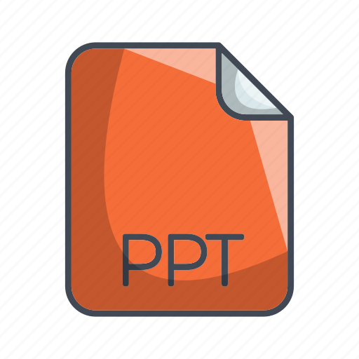 Document file format, ppt, extension, file icon - Download on Iconfinder