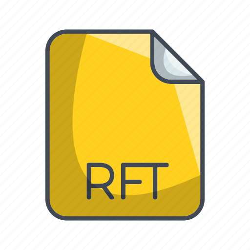 Document file format, rft, extension, file icon - Download on Iconfinder