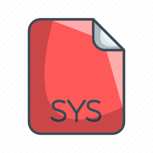 Sys, system file format, extension, file icon - Download on Iconfinder