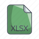 document file format, xlsx, extension, file