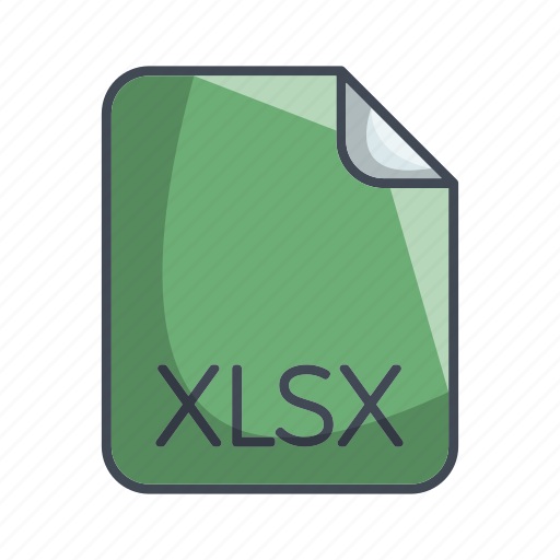 Document file format, xlsx, extension, file icon - Download on Iconfinder