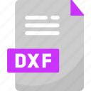 doc, dxf, folder, file, document, format