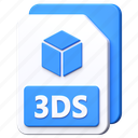 3ds, 3d, file, extension, type, format, document