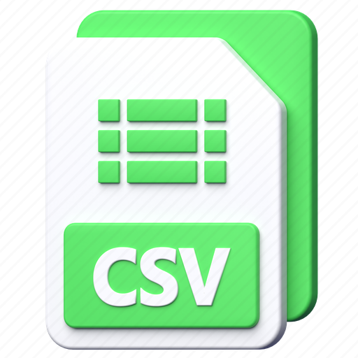 Csv, xls, file, format, extension, type, document icon - Download on Iconfinder