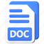 doc, text, file, extension, document, format, word 