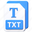 txt, text, file, extension, document, format 