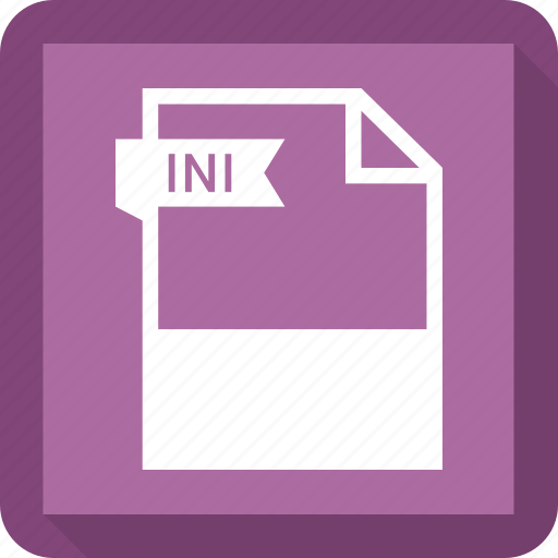 Document, extension, format, ini, paper icon - Download on Iconfinder