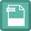 document, extension, format, paper, swf