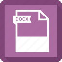 document, docx, extension, file, format