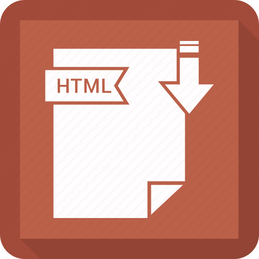 Extensiom, file, file format, html icon - Download on Iconfinder
