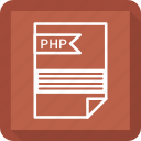 document, extensiom, file, file format, paper, php