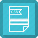 css, document, extensiom, file, file format, paper