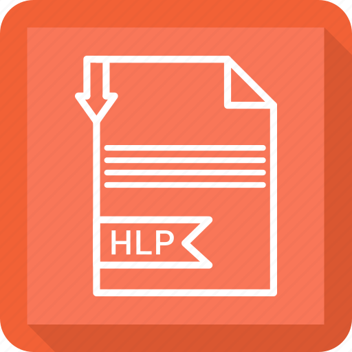 Document, extensiom, file, file format, hlp, paper icon - Download on Iconfinder