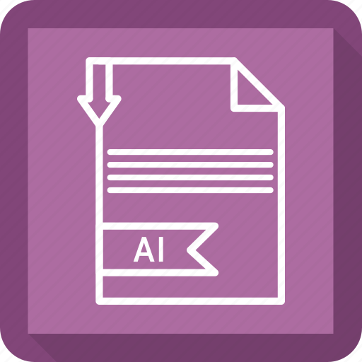 Ai, document, extensiom, file, file format, paper icon - Download on Iconfinder