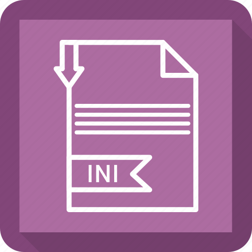 Document, extensiom, file, file format, ini, paper icon - Download on Iconfinder