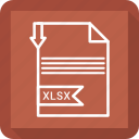 document, extensiom, file, file format, paper, xlsx