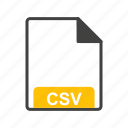 csv, extension, file