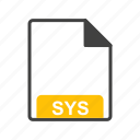 file, file format, sys