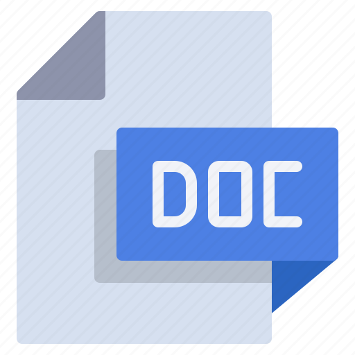 Doc, document, extension, file, file format, format icon - Download on Iconfinder
