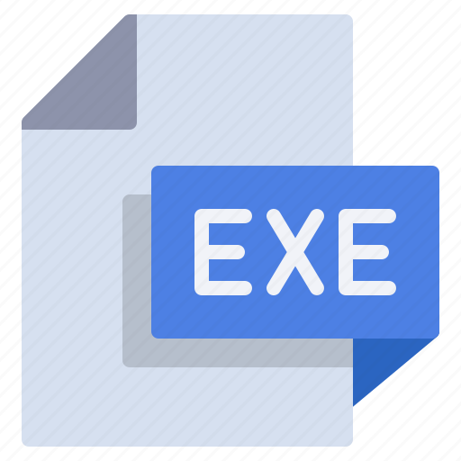 Document, exe, extension, file, file format, format icon - Download on Iconfinder