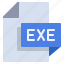 document, exe, extension, file, file format, format 