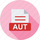 aut, document, file, file extension, file type, format